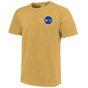 West Virginia Jerry West Vintage Basketball Court Comfort Colors Tee